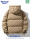 WASSUP DOZEN down jacket men's winter new couple loose Korean style thickened hooded thickened bread jacket