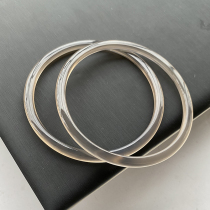 Natural Ice Chalcedony Bracelet Womens Jade Crystal Ding Thin Girl Bracelet Smoke Gray Agate Bracelet