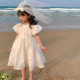 Girls dress dress 2022 new summer dress children net red children foreign bubble puff sleeve princess skirt baby