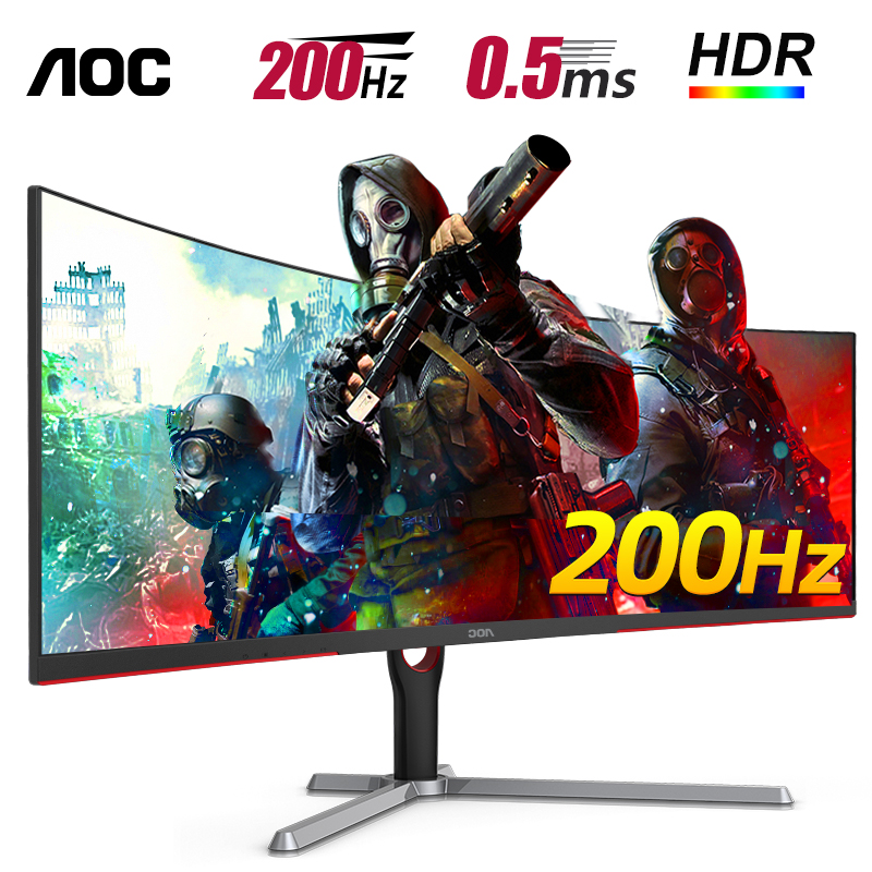 Aoc 0hz Gaming Monitor 2k Hd 21 9 With Fish Screen 30 Inch Curved Cq30g3z Computer Widescreen 144hz Screen 32 Game Ps4 Curved Screen 34