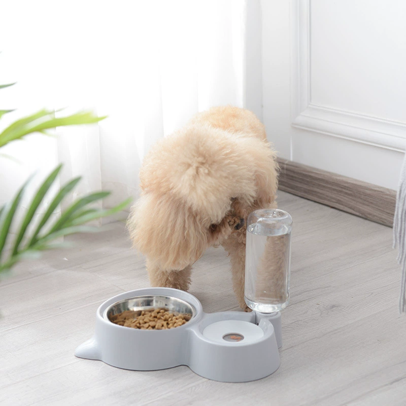 Pet đôi bát tự động uống nước đài phun nước tự động liên tục cho ăn nước không ướt miệng mèo uống nước tạo tác mèo bát con chó bát - Cat / Dog hàng ngày Neccessities