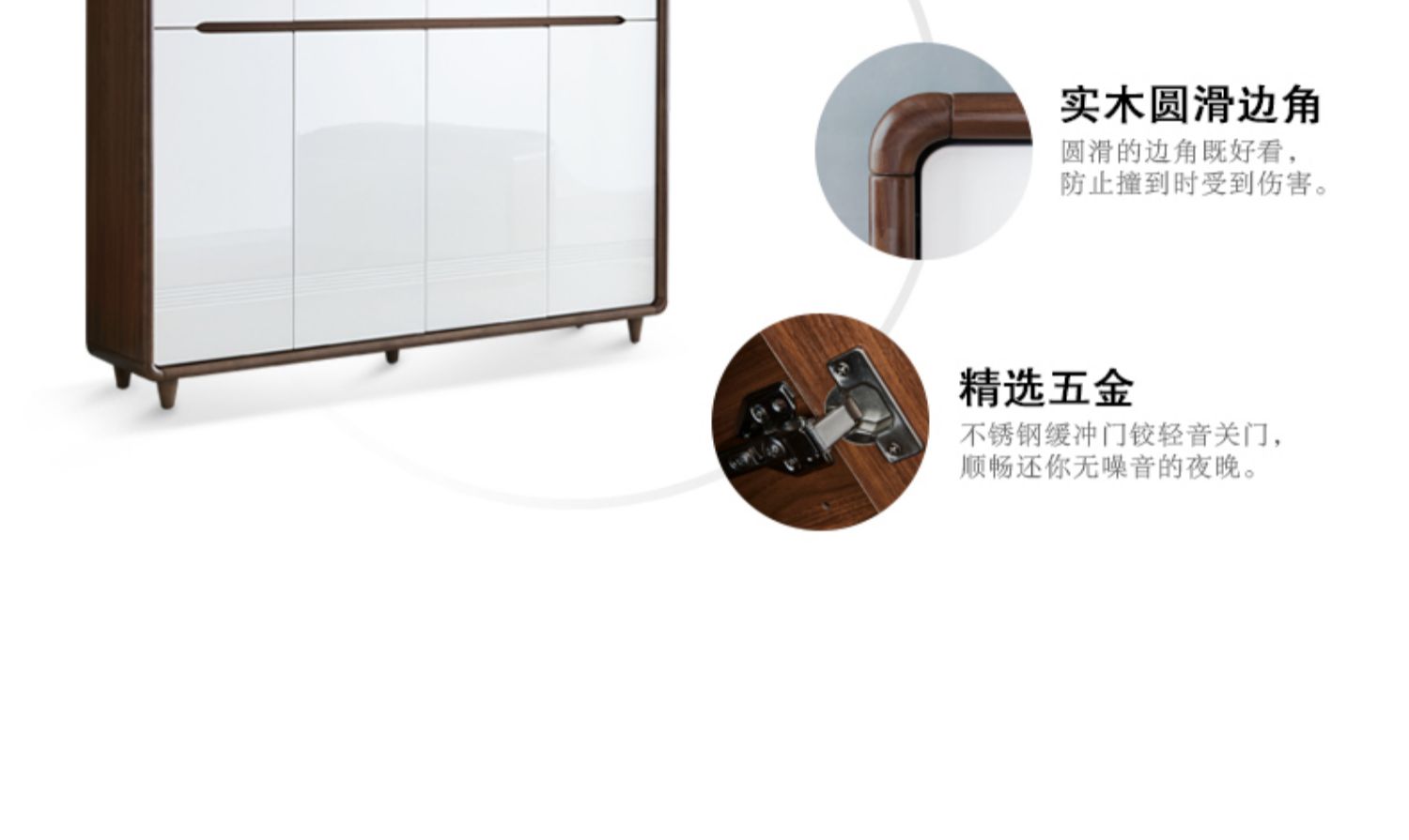 Phòng khách lối vào cửa rắn tủ giày gỗ nhà Bắc Âu hiện đại lối nhỏ gọn tủ tủ khóa tủ phòng lưu trữ - Buồng tủ cánh lùa