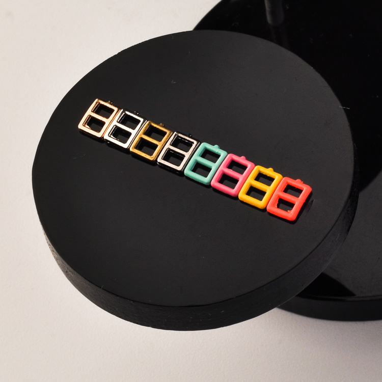 Baking Varnish Handmade DIY Eva Clothes Shoes Bag With Mini Fake Pin Button Daily Button Inside 3mm Outer 5 * 6mm