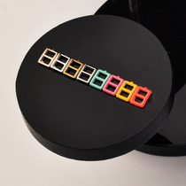 Paint handmade DIY baby clothes shoes bags with mini fake needle buckle Japanese buckle inner 3mm outer 5*6mm