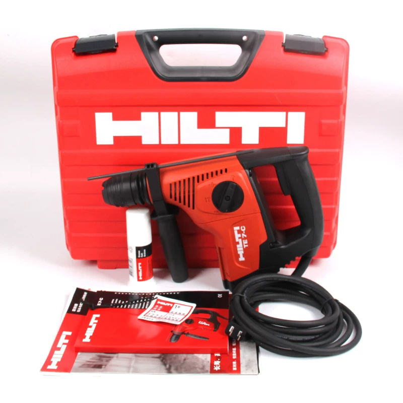 HILTI Электрическая ударная дрель TE7-C без усилия, многофункциональная лёгкая и средняя ударная дрель/электрическая дрель/электрическая кирка TE7