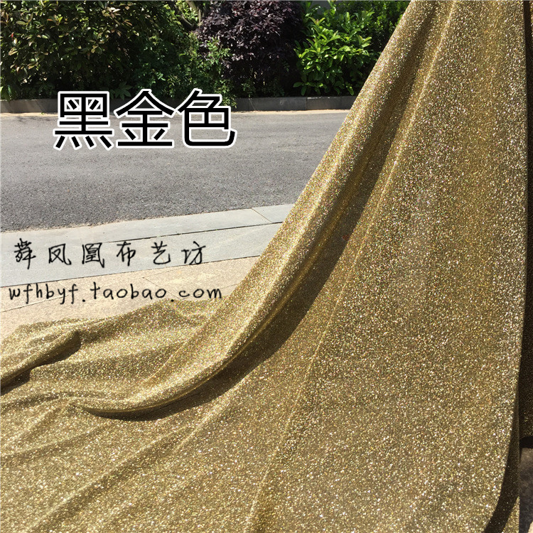 Vải dây vàng và bạc sợi mới giai đoạn flash căng vàng đan vải dệt vải thời trang Brightcloth - Vải vải tự làm vải dạ tweed
