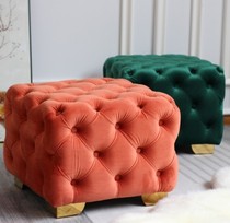 European style shoe changer bench simple cloakroom changing bench lightly dressing and pedal wearing single foot shoe sofa square bench