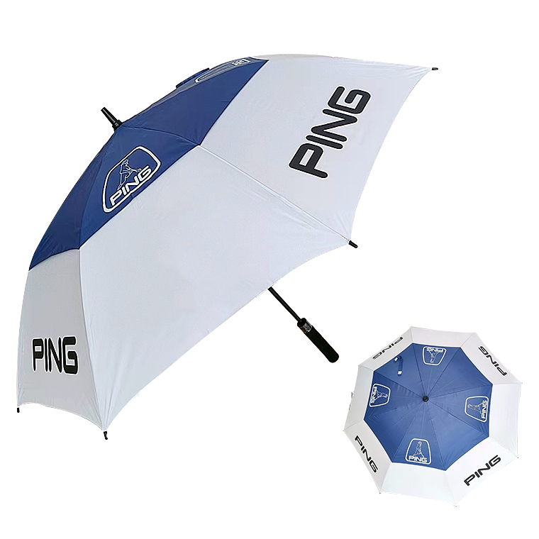 New Golf Double-Layer Automatic Parasol, Golf Long-Handled Sports Extra-Large Umbrella, Outdoor Anti-Uv Umbrella