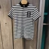 Quần áo nam đô thị carbine 219216301401 mua trong nước 2192163014 áo thun sọc ngắn tay POLO - Polo áo cotton nam Polo