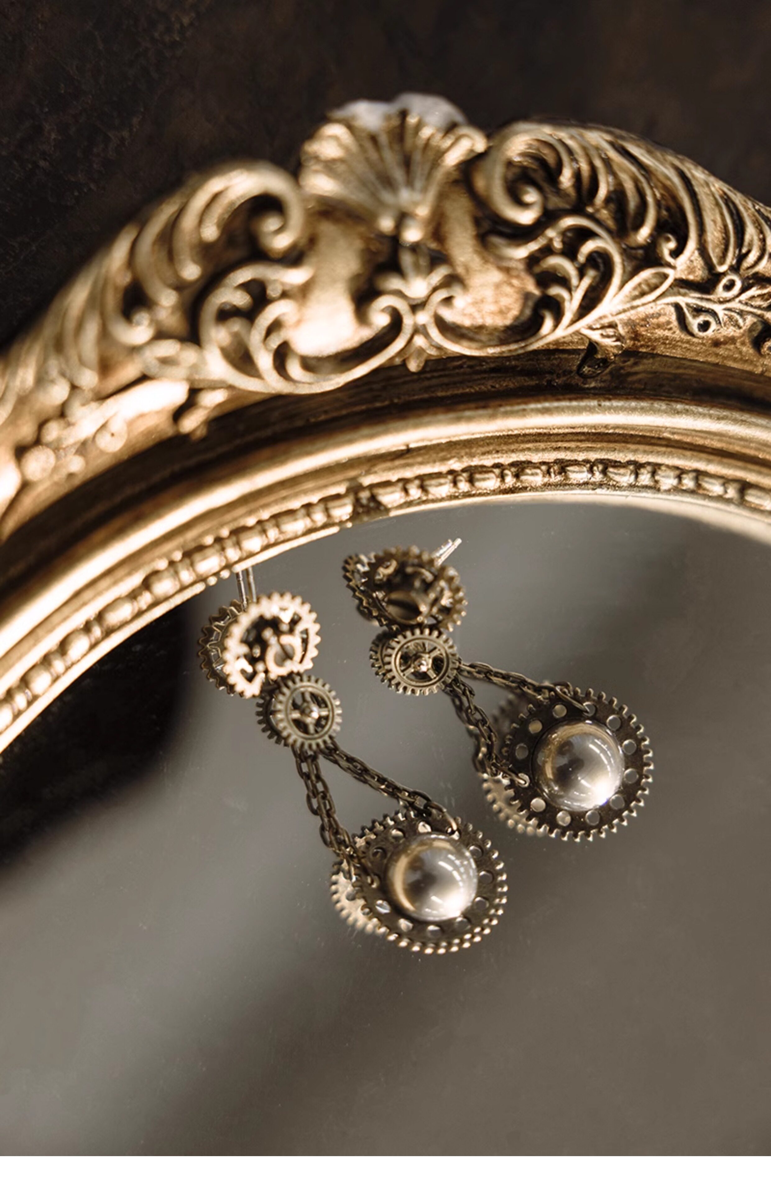 Lord of the Mysteries Sharon series faux pearl earrings detail image 15