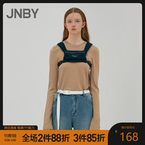 JNBY Jiangnan cloth autumn new simple loose base short round neck pullover sweater womens 5IA820700
