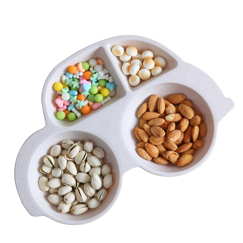 Ward (tea table plate snack plate creative multi - functional household snack plate candy plate melon seeds -into, fruit