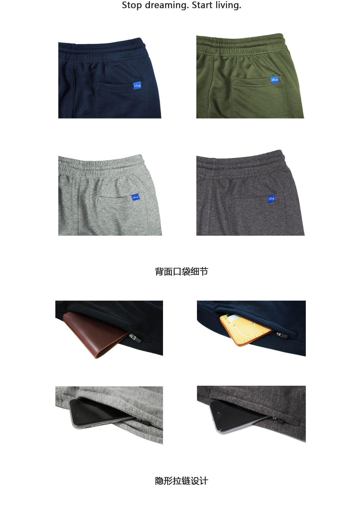 清 一 物 [NONSENSE] quần short thể thao năm điểm (đen / xanh dương / xanh lá cây / xám đậm / xám nhạt) - Quần thể thao quần gió adidas