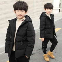 Boys  cotton clothes thickened jacket 2021 new winter childrens down cotton coat 15-year-old short 12-year-old childrens quilted jacket
