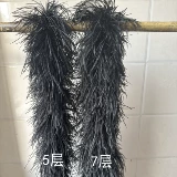 Многослойные зашифрованные смелые полоски-кисти из страусиных перьев, полоски-кисти из страусиных волос, танцевальная одежда, платье, модные аксессуары для одежды ручной работы «сделай сам»