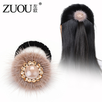 Hair circle female girl headdress Korean cute sweet plush hair rope Girl heart simple fashion ins soft sister headdress