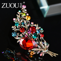 Brooch Simple Atmosphere Fashion Creative Joker Cardigan Decorative Corsage Korean Crystal Personality Coat Accessories