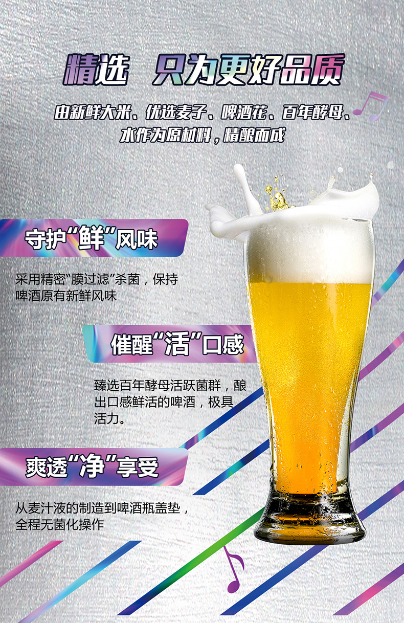 0点截止 华晨宇定制罐 青岛啤酒 纯生 500ml*18听 图5