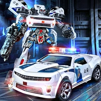 Трансформер, игрушка, транспорт для мальчиков, робот, Кинг-Конг, дорожная полиция, 6 лет