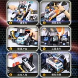 Большая полицейская машина для мальчиков, игрушечная машина, модель автомобиля, дорожная полиция, 3 лет