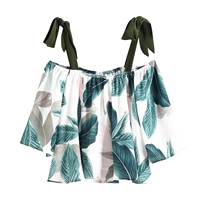 Зеленый жилет, цветочный принт