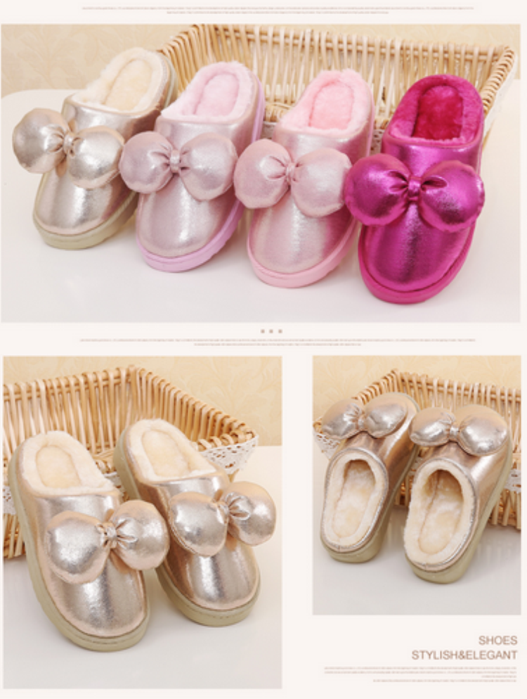 Pantoufles enfants en autre pour hiver - semelle caoutchouc naturel - Ref 1010649 Image 14