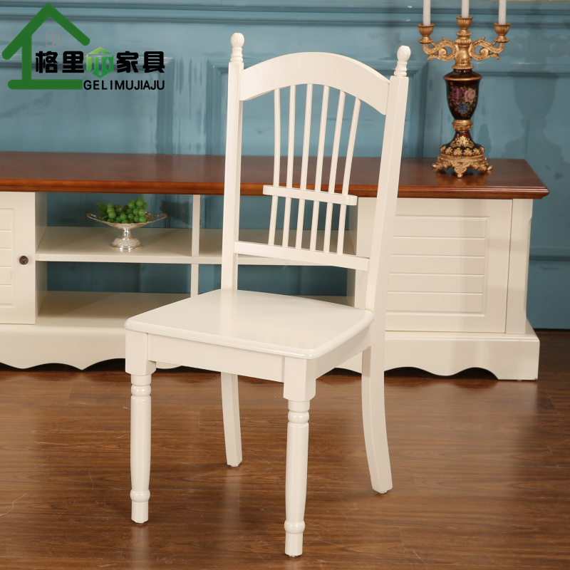 European-Style Dining Chair, Korean-Style Country Dining Chair, Modern Simple Solid Wood Fabric Ivory White Dressing Table Desk Special Price Chair European-Style Dining Chair, Korean-Style Country Dining Chair, Modern Simple Solid Wood Fabric Ivory White Dressing Table Desk Special Price Chair