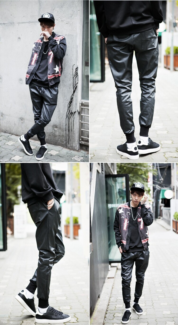 Pantalon cuir homme en vrac pour jeunesse - Ref 1494757 Image 4