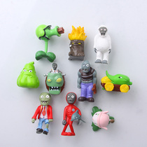 Plant war zombie refrigerator sticker creative personality anime cartoon diy toy magnet home accessories