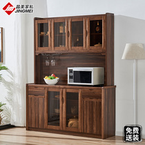 Dining side cabinet to top living room cabinet solid wood frame wine cabinet integrated by wall lockers side cabinet Cupboard Kitchenette kitchen