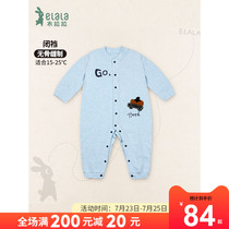 Yilala baby autumn newborn baby jumpsuit Boy Haiyi newborn climbing clothes Cotton spring and autumn clothes 0-1 years old