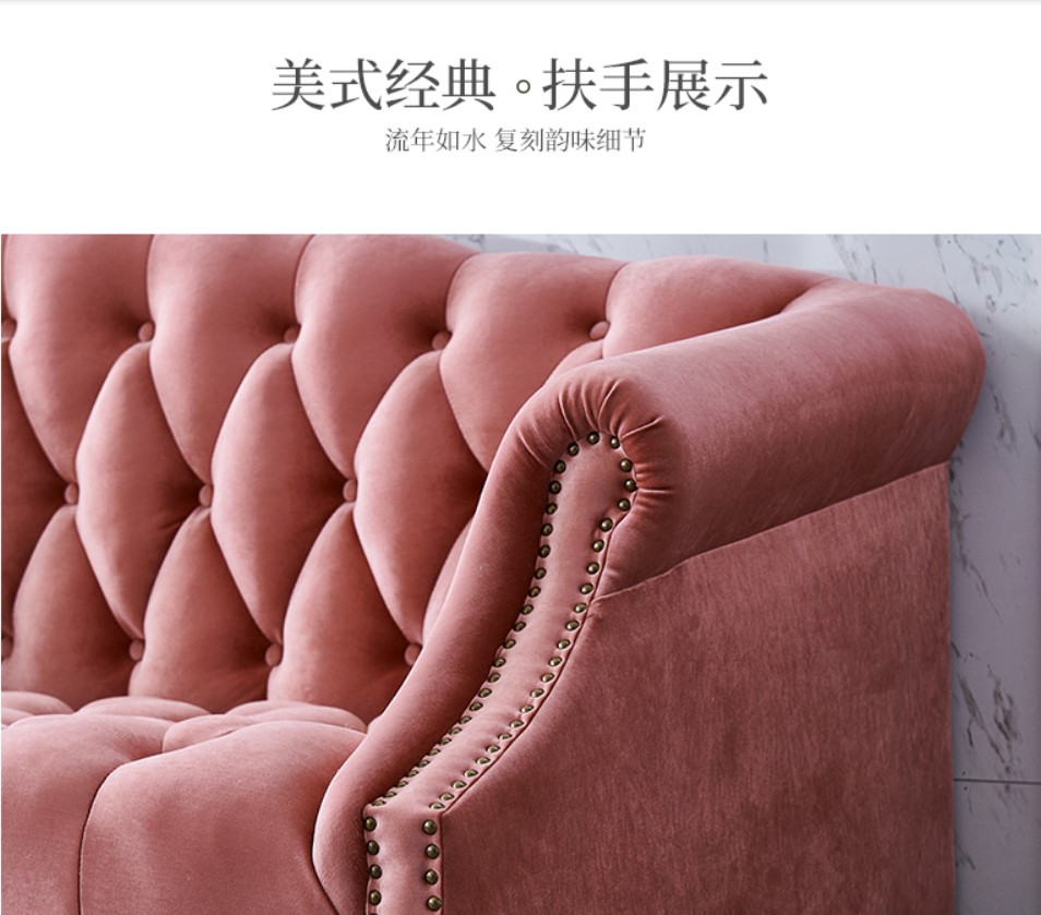 Vải Bắc Âu căn hộ nhỏ kéo ba người hậu hiện đại ánh sáng sang trọng sofa phòng khách Mỹ kết hợp đơn giản sofa - Ghế sô pha sopha bed