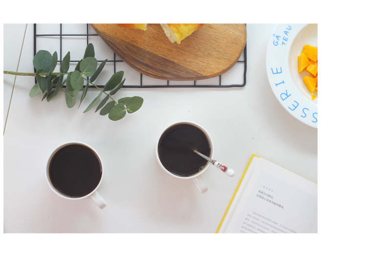 North house ceramics ceramic cup French letters picking cups of coffee cup of milk tea cup ipads porcelain cup water
