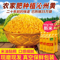 Shanxi specialty Qinzhou yellow millet five-grain cereals eat Qinzhou millet porridge small yellow rice new rice 450g*4 bags