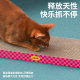ZEZE霓虹甜心瓦楞纸抓板直板宠物磨爪器耐抓耐磨不掉屑猫用品玩具