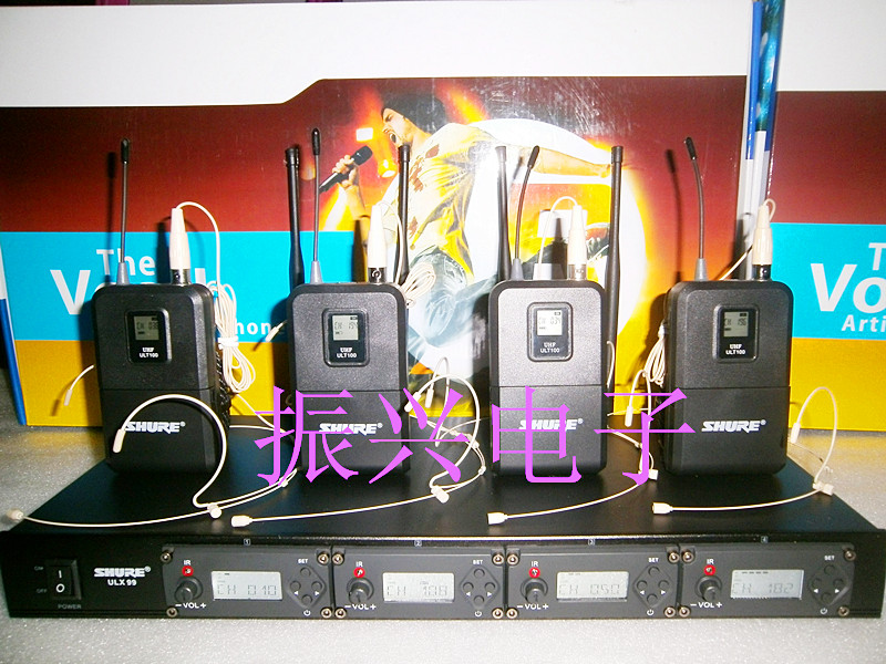 One-to-four ULX99 headset U-segment wireless microphone singing performance headset speech headset microphone