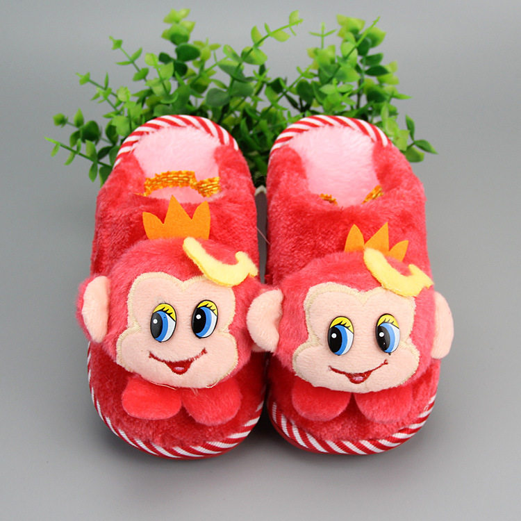 Pantoufles enfants en suède pour hiver - Ref 1020276 Image 9