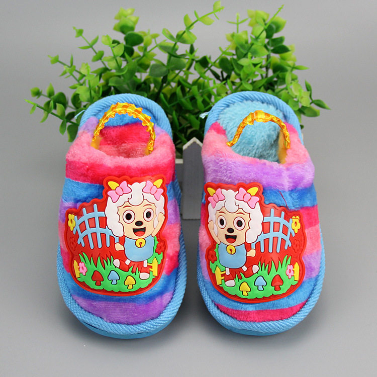 Pantoufles enfants en suède pour hiver - Ref 1020276 Image 14