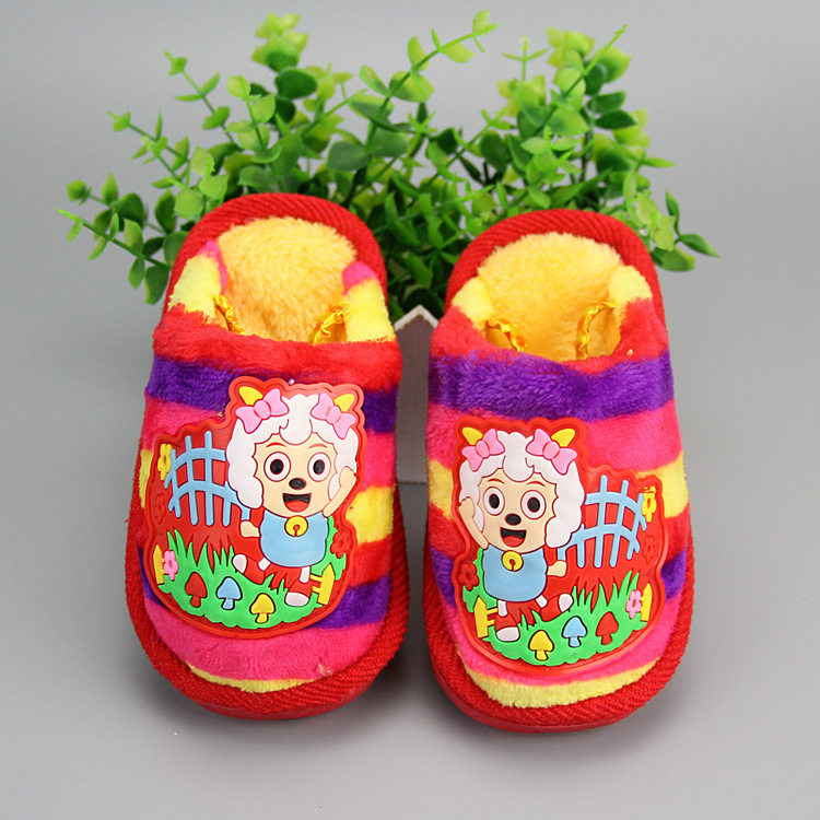 Pantoufles enfants en suède pour hiver - Ref 1020276 Image 13