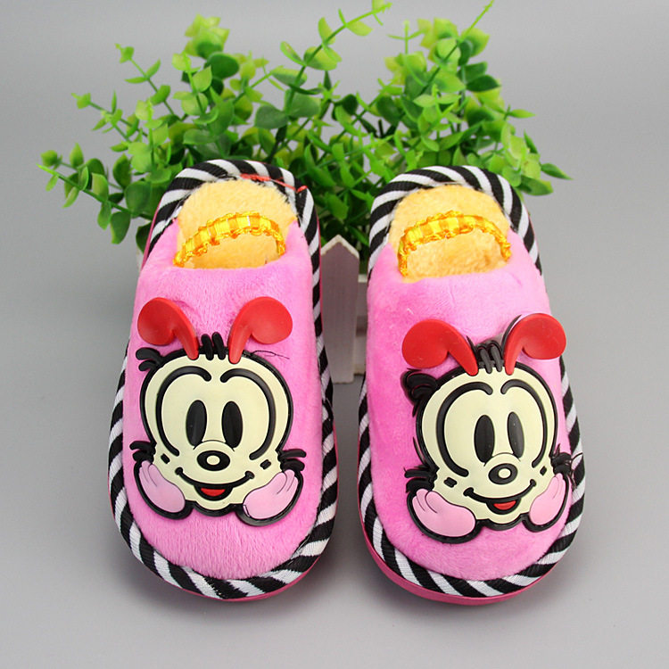 Pantoufles enfants en suède pour hiver - Ref 1020276 Image 44