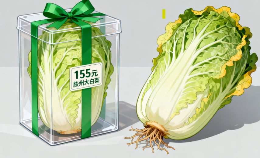 假地标坑惨打开者！央视曝光——9 毛钱白菜伪装 “胶州大白菜” 卖天价