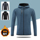 Men's running and fitness hooded fleece sports jacket