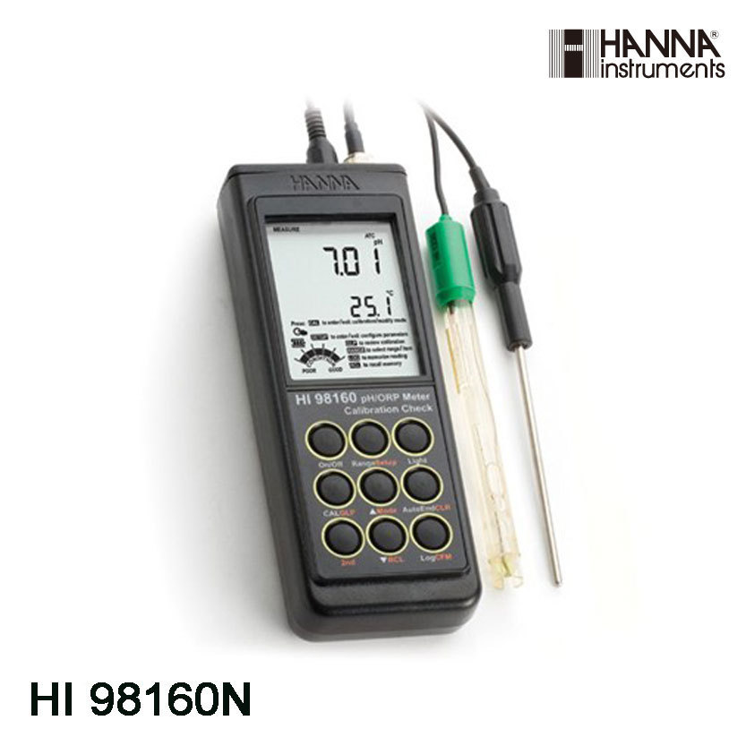 意大利哈纳 HI98160 高性能防水型PH/ORP/℃测定仪 便携式多参数
