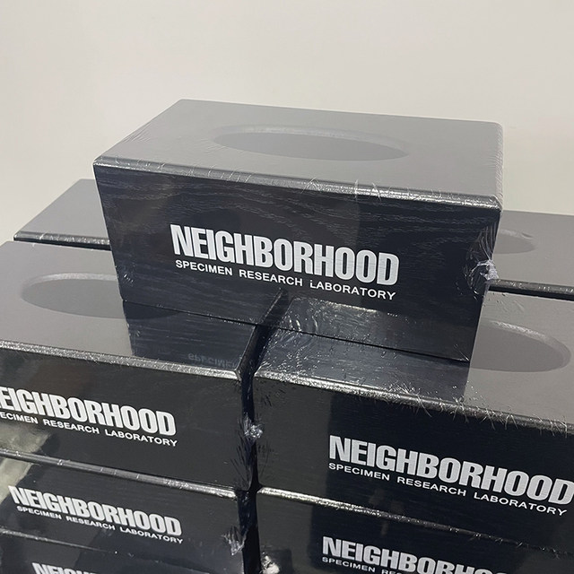 Trendy brand NEIGHBORHOOD wooden creative retro cardboard box home living room tea table tissue simple storage box