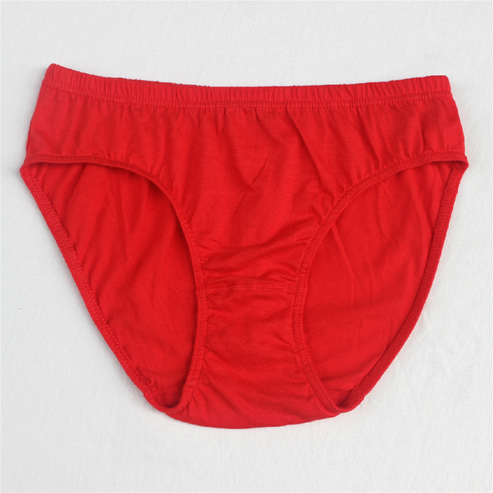 Đồ lót cotton nữ Quần lót nữ màu gợi cảm Quần lót nữ eo giữa bằng vải cotton tam giác đáy quần chất béo quần lót lưng cao
