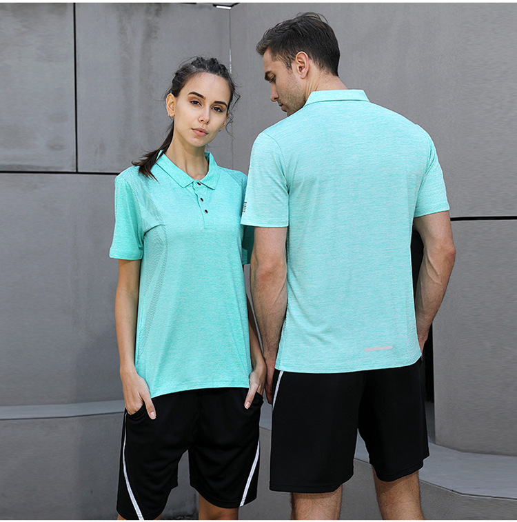 Áo thể thao POLO nam và nữ vài chiếc áo thun nhanh khô tay áo ngắn co giãn thoáng khí chạy bộ quần áo thể dục tùy chỉnh - Áo polo thể thao áo polo nam gucci