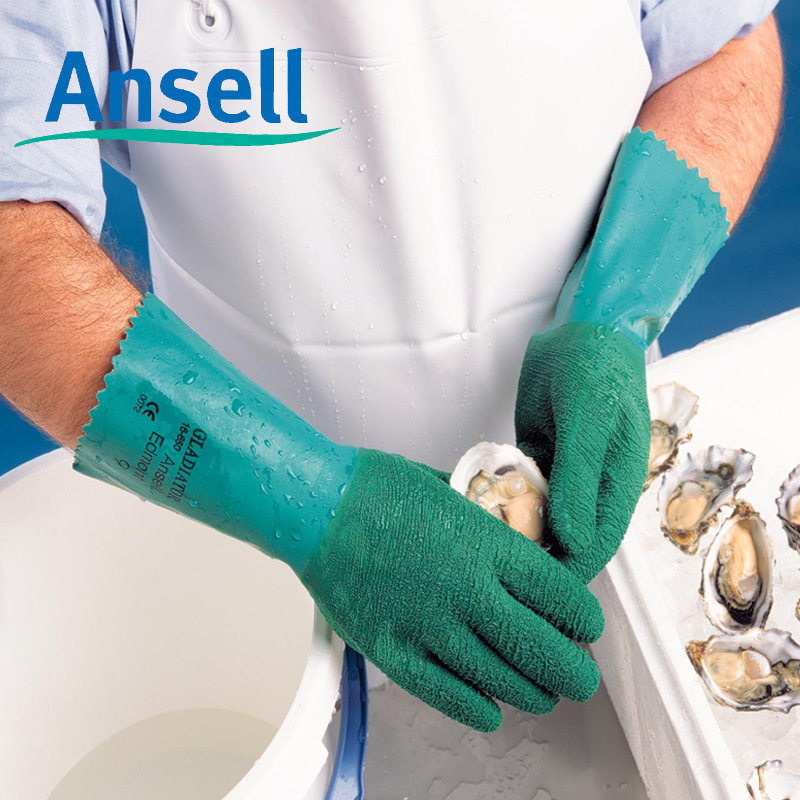 Ansell Ansell 16-650 natural rubber fully coated gloves 250 degrees high temperature resistance