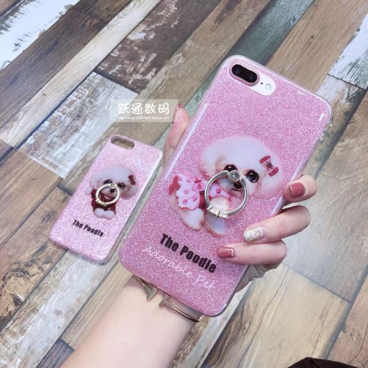 oppoR15 phiên bản tiêu chuẩn điện thoại di động vỏ nữ mô hình r9splus vỏ chống vỡ dễ thương nhẫn thú cưng R9 dễ thương flash kim cương bộ - Nhẫn nhẫn cưới cartier
