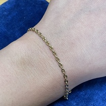 5 14 pig nose 18k gold thin bracelet