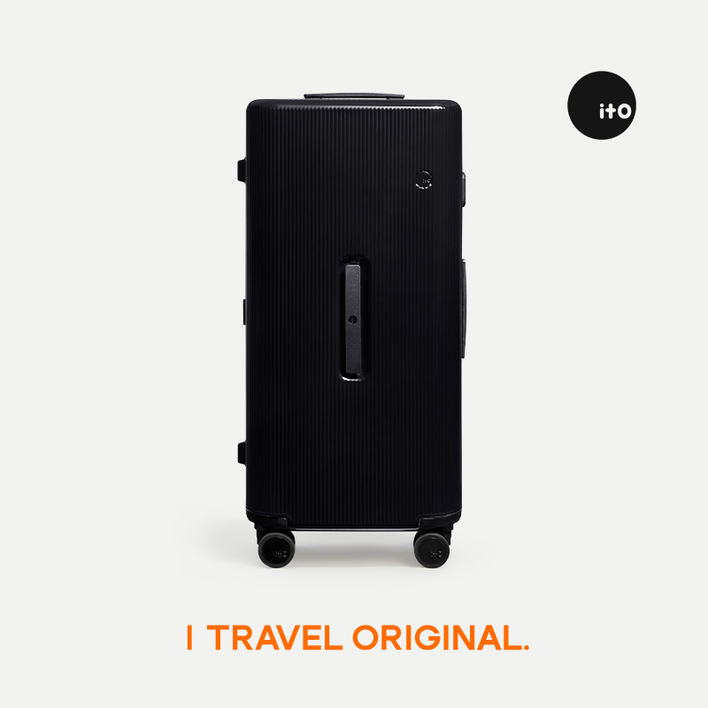 「iF賞」受賞 イトー ピスタチオストライプトランク 軽量 大容量 スーツケース トロリーケース